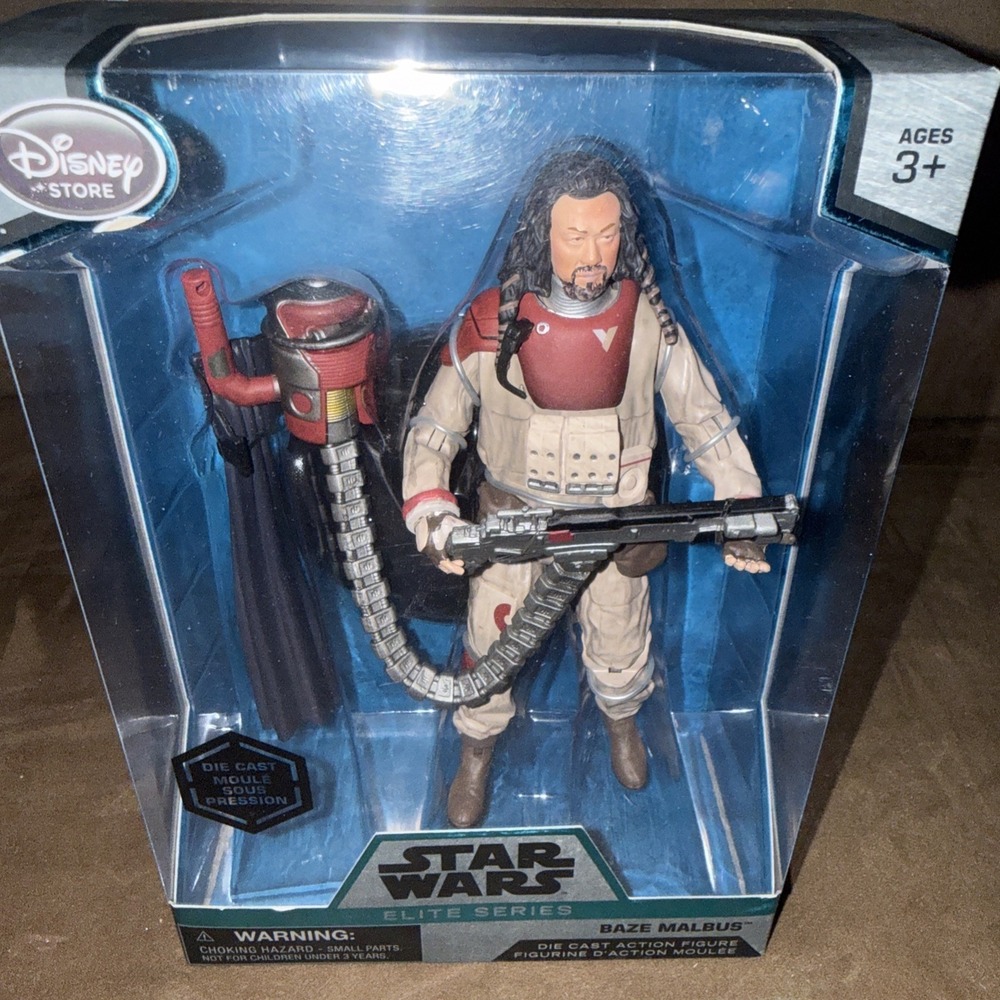 Disney Store Star Wars Elite Series Die Cast Baze Malbus Action Figure